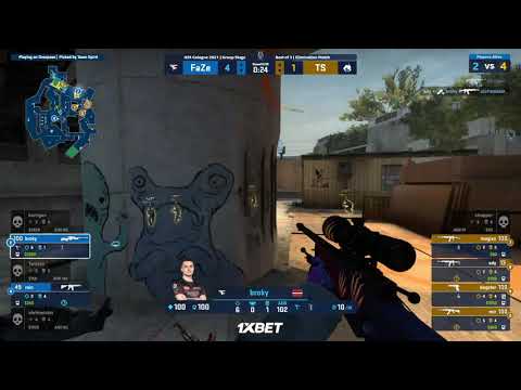 Faze Broky 1v4 AWP Clutch VS Team Spirit | CSGO Best Moments | CSGO Highlights