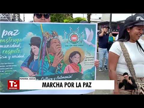 Marchas en Popayán rechazan violencia tras atentado en Cajibío
