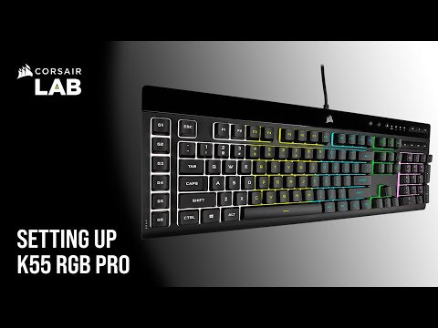 Corsair K55 RGB PRO | Klaviatūra žaidimams | su laidu | ND | USB 2.0 Type-A video