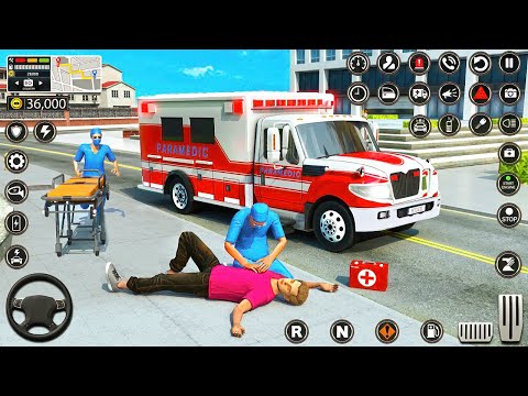 Emergency Ambulance Simulator 3D - City Ambulance Rescue Driving Game - Android Gameplay