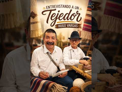 Entrevistando a un tejedor boyacense en la feria internacional del libro en Bogotá