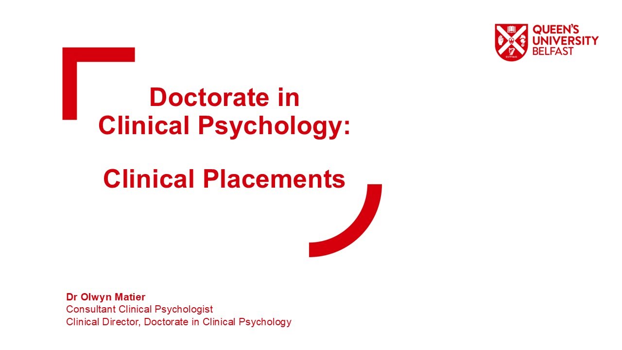 Video Thumbnail: About our Clinical Placements - Dr Olwyn Matier, Clinical Director