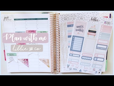 Plan With Me - Sweater Weather | Erin Condren Life Planner + Libbie and Co | Romina Vasquez Video