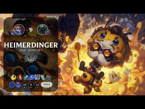 Heimerdinger Support vs Pyke - EUW Challenger Patch 12.22