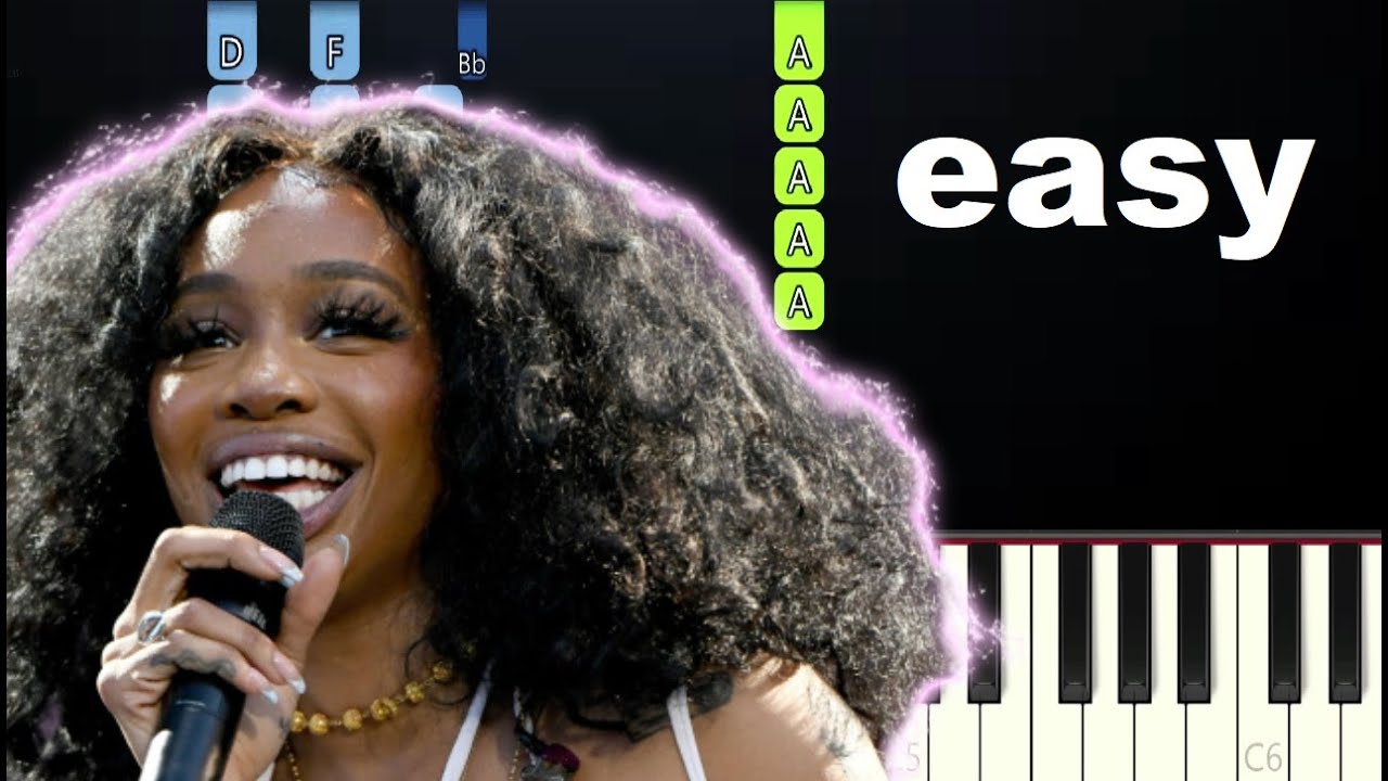 SZA - I Hate U (EASY Piano Tutorial)