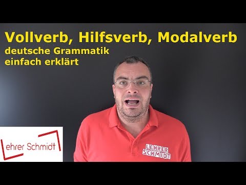 Full verb - auxiliary verb - modal verb | Grammar | German | Lehrerschmidt