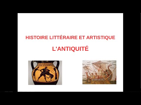 Histoire littéraire et artistique : l'Antiquité