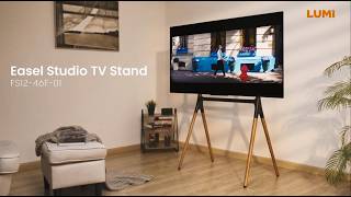 Artistic Easel Studio TV Stand with Four Legs | FS12-46F-01 | LUMI