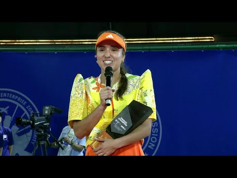 Osorio shares her winning speech while wearing Filipiniana | 2026 Philippine Women’s Open Finals