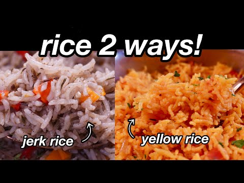 How Do I Jazz Up Boring White Rice? Try These 2 EASY Flavorful Recipes: Jerk Rice and Yellow Rice