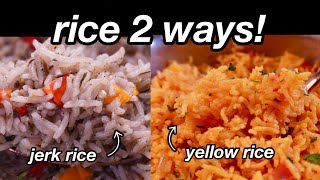 How Do I Jazz Up Boring White Rice? Try These 2 EASY Flavorful Recipes: Jerk Rice and Yellow Rice