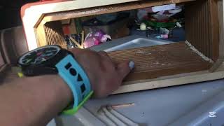 Baking soda on the dump accordion to take the stank out
