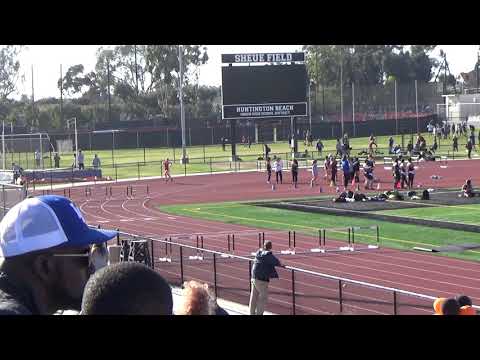 JVG 300m Hurdles at Huntington Beach on 3-13-19