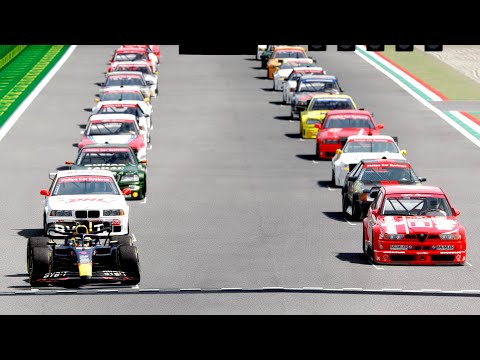Red Bull F1 2023 vs All 1994 DTM Cars at Nurburgring