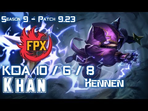FPX Khan KENNEN vs POPPY Top - Patch 9.23 KR Ranked