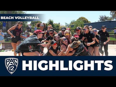 Cal, Stanford down top seeds on Day 2 of Pac-12 Beach Volleyball Championship | Highlights