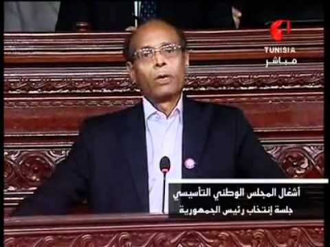 أول كلمة للمرزوقي بعد توليه الرئاسة