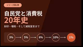 【シリーズ第1弾】自民党の消費税20年史〜封印・増税・そして減税宣言まで〜