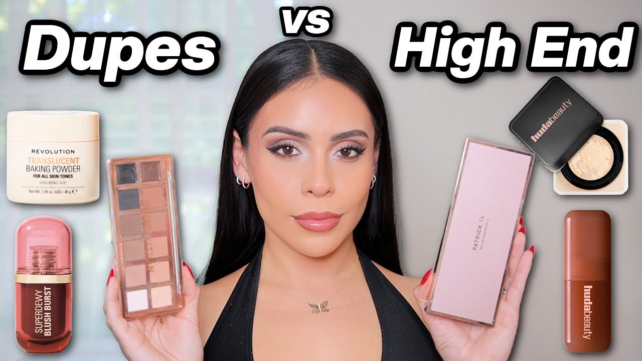 DRUGSTORE DUPES vs HIGH END Makeup 😍 Which is better?