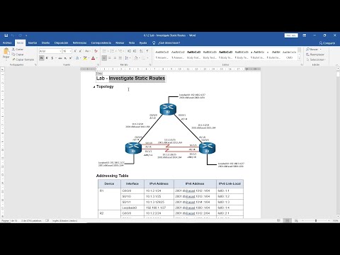 6.1.2 Lab - Investigate Static Routes