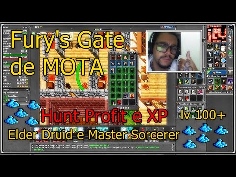Hunt profit/xp Para Mages lv 100+ (Fury Gate) MOTA