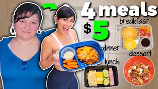 4 Meals for $5 | Cheap & Easy MEAL PREP Using Leftover Pantry & Freezer Items (How I Lost 130lbs)