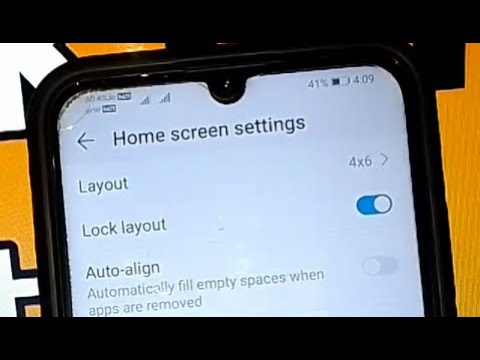 how to lock home screen layout in honor 20i mobile