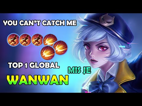 Top 1 Global wanwan  Gameplay 2021 , wanwan Best Build  2021 ~ Mobile legends