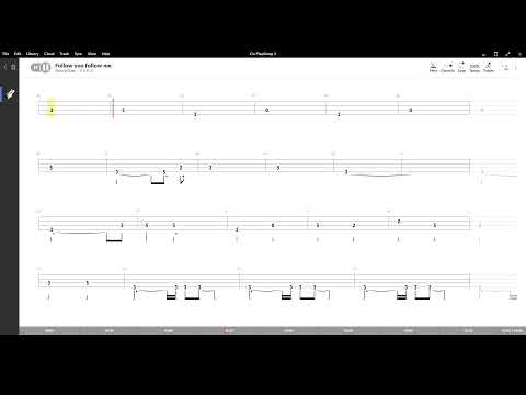 Follow you follow me ( Zucchero ) ,Tablatura e base Senza Basso - Backing bass track-NO BASS