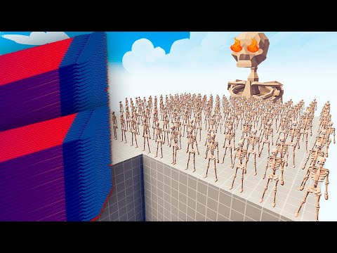 100x SKELETON ARMY + GIANT VS EVERY GODS - Totally Accurate Battle Simulator TABS