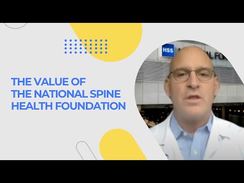 The Value of the National Spine Healthy Foundation