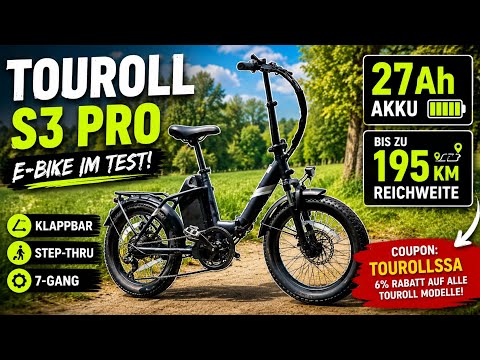 Touroll S3 PRO Test ? 48V 27Ah MONSTER Akku & bis zu 195KM Reichweite?! Fatbike E-Bike