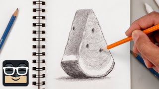 How to Draw a Realistic Watermelon | Step by Step Art Lesson for Beginners