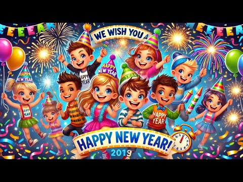 🎉 We Wish You a Happy New Year | Fun Kids Song for Singing and Dancing! 🎶 #newyearsong