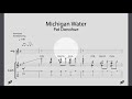 Michigan Water | Pat Donohue | Custom Guitar Transcription | Custom Music Transcription