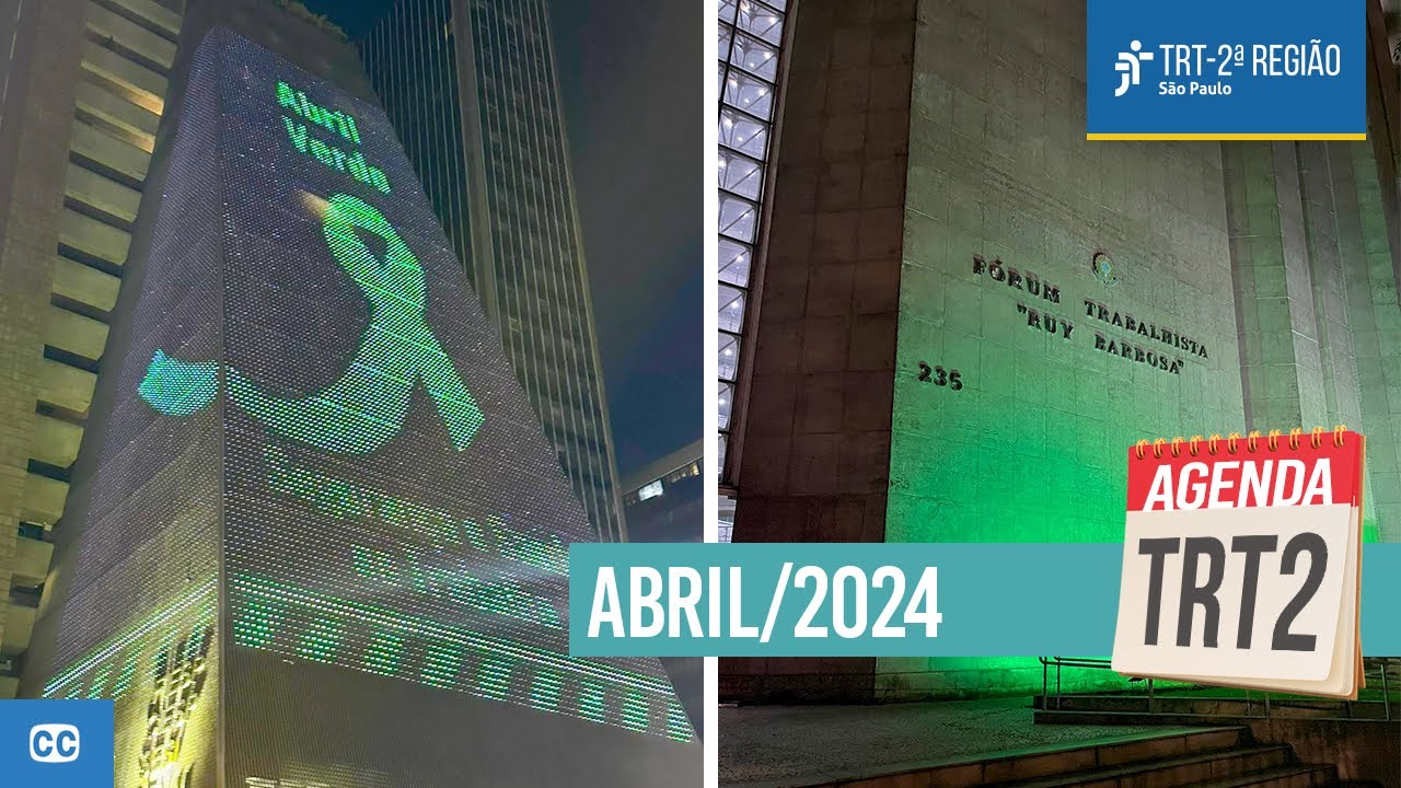 Agenda TRT-2 | Abril