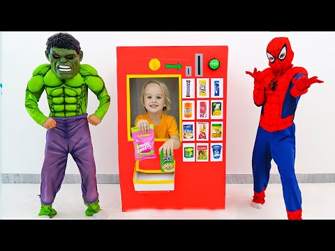 Vlad and Niki - Kids story with superheroes vending machine