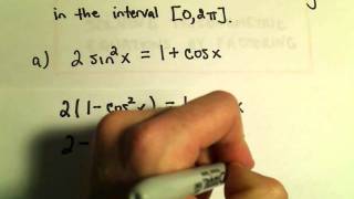 Solve Trigonometric Equation by Factoring, Example 1