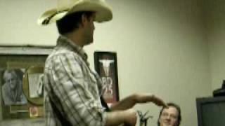Dean Brody Sings "Dirt Roads Scholar"  to the Staff at Country Weekly Magazine