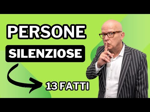 ‼️13 FATTI PSICOLOGICI sulle persone SILENZIOSE 😶