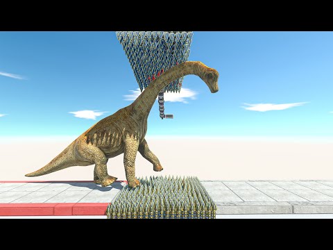 DEADLY TRAP Vs Herbivore Dinosaurs - Animal Revolt Battle Simulator