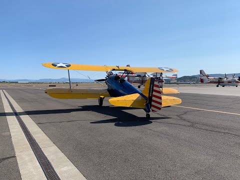 1942 Boeing "Stearman" Biplane Ride (AWESOME!!!)