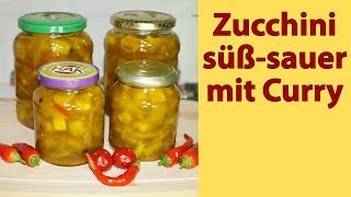 D-046 Zucchini süß-sauer mit Curry