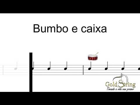 Aula 1 de Bateria - Bumbo e Caixa
