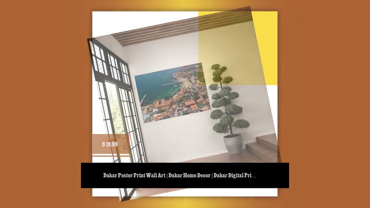 Dakar Poster Print Wall Art | Dakar Home Decor | Dakar Digital Print Collectible | Dakar Senegal ...