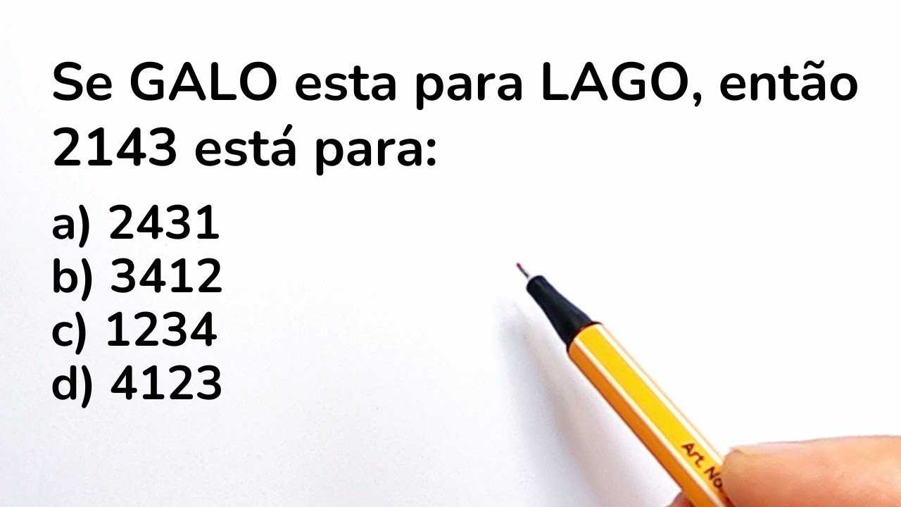 5 Questões de RACIOCÍNIO LÓGICO | Grau 1