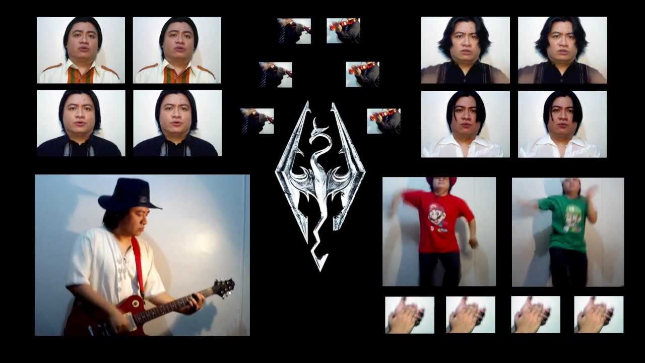 Watch A Man Clone Himself And Sing The Skyrim Theme