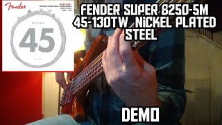Video thumbnail for Fender Super 8250 5 M bass strings Demo by JRB