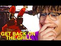 Mr Crabs Can RAP KRUSTY KREW ANTHEM BACK ON THE GRILL MUSIC VIDEO Reaction