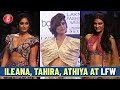 Ileana D Cruz Tahira Kashyap Athiya Shetty Look Astounding At The Lakme Fashion Week Ramp Walk